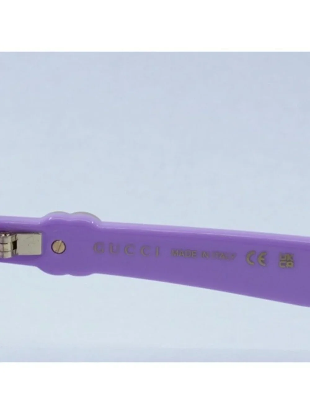 Gucci GG1534S 004 Sunglasses Lilac Rectangle Frame, Violet  Lenses